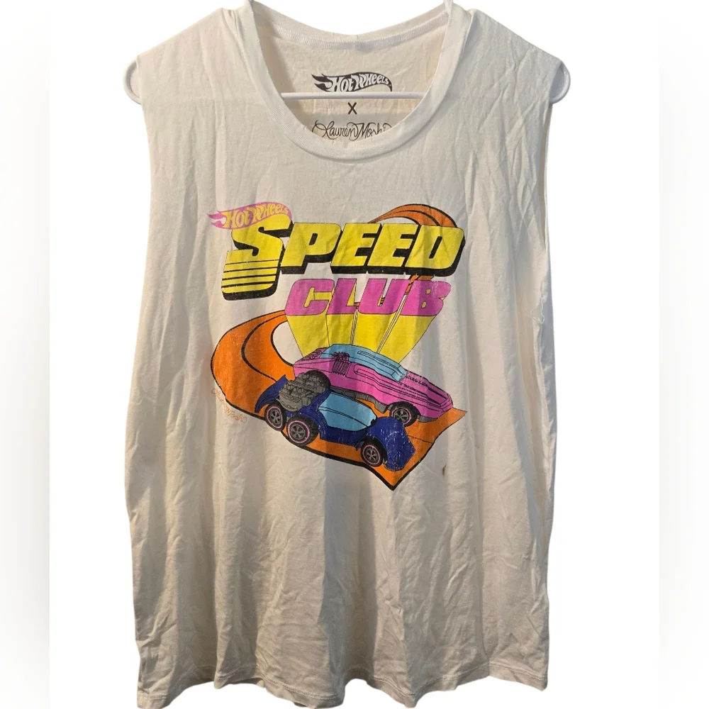 Lauren Moshi Kel Hot Wheels Speed Club tank top